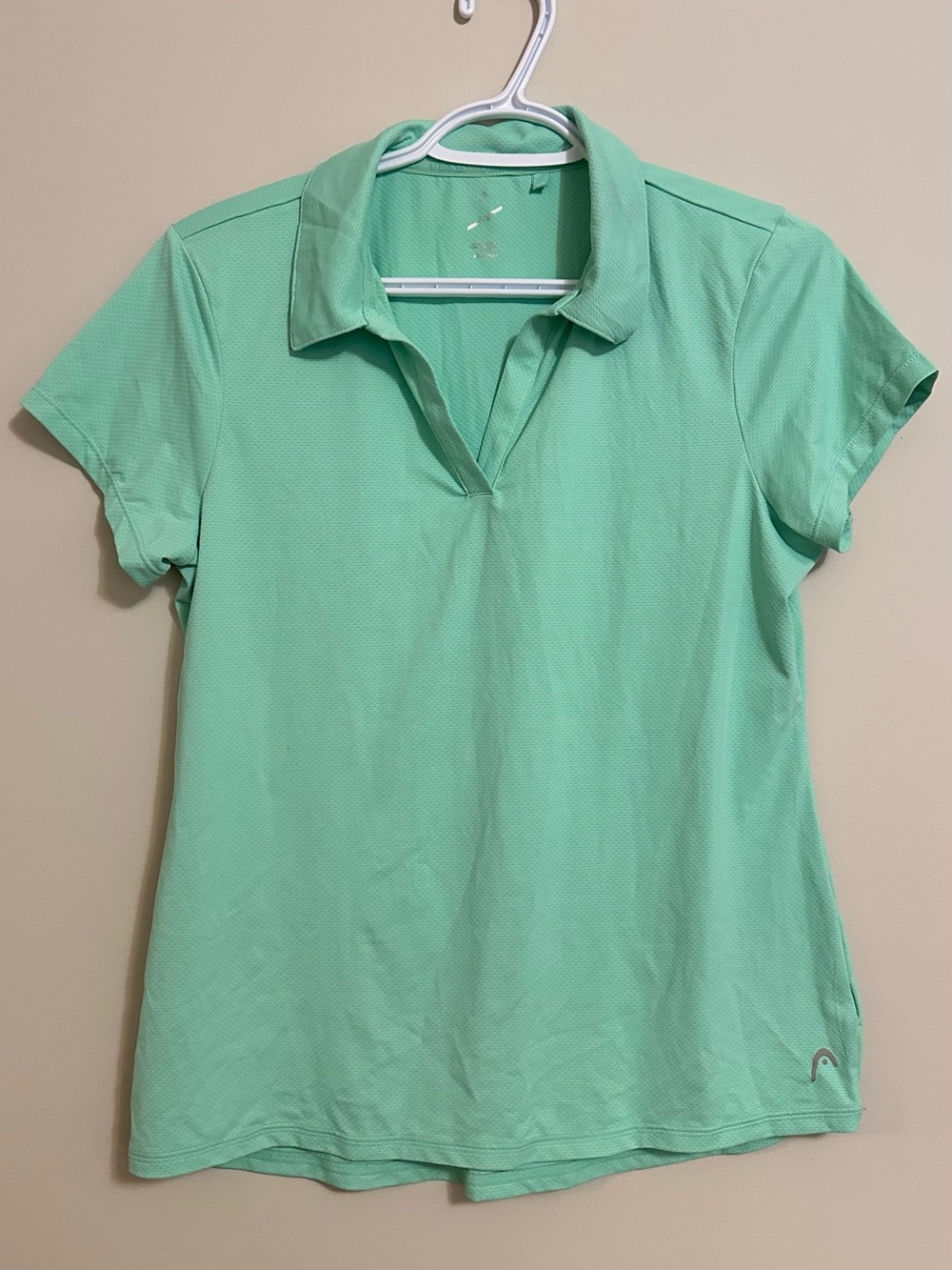 Head Mint Green Women's Polo Crop Top